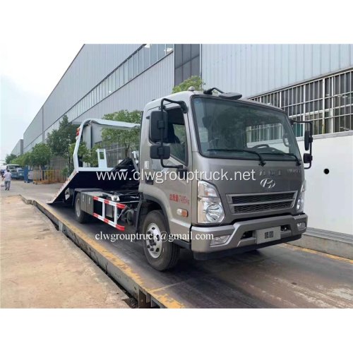 Hyundai 4x2 rescue flatbed wrecker truck